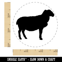 Solid Sheep Farm Animal Rubber Stamp for Stamping Crafting Planners