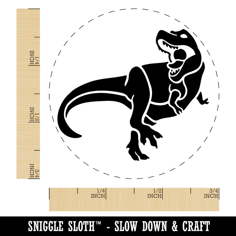 Tyrannosaurus Rex Dinosaur Roaring Rubber Stamp for Stamping Crafting Planners