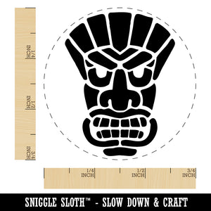 Tiki Mask Rubber Stamp for Stamping Crafting Planners