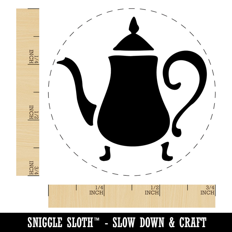 Antique Vintage Tea Pot Kettle Rubber Stamp for Stamping Crafting Planners