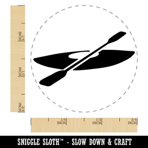 Kayak with Paddle Rubber Stamp for Stamping Crafting Planners