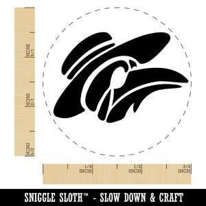 Plague Doctor Crow Raven Mask with Hat Rubber Stamp for Stamping Crafting Planners