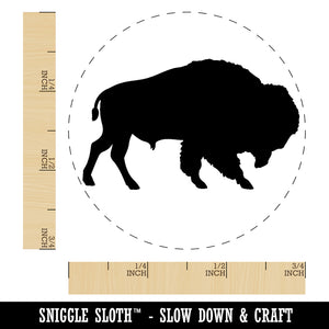 American Buffalo Bison Solid Rubber Stamp for Stamping Crafting Planners