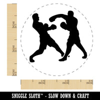 Boxers Boxing Fighting Punch Dodge Rubber Stamp for Stamping Crafting Planners