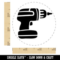 Hand Power Drill Craftsman Tool Rubber Stamp for Stamping Crafting Planners