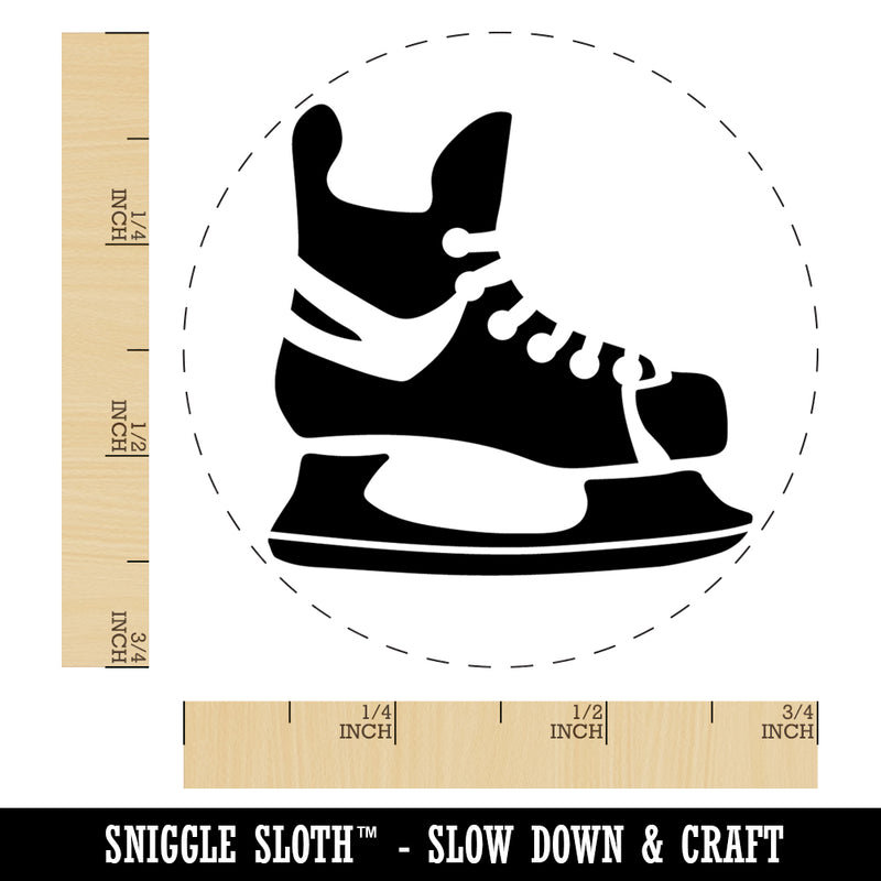 Hockey Ice Skates Skating Blades Rubber Stamp for Stamping Crafting Planners