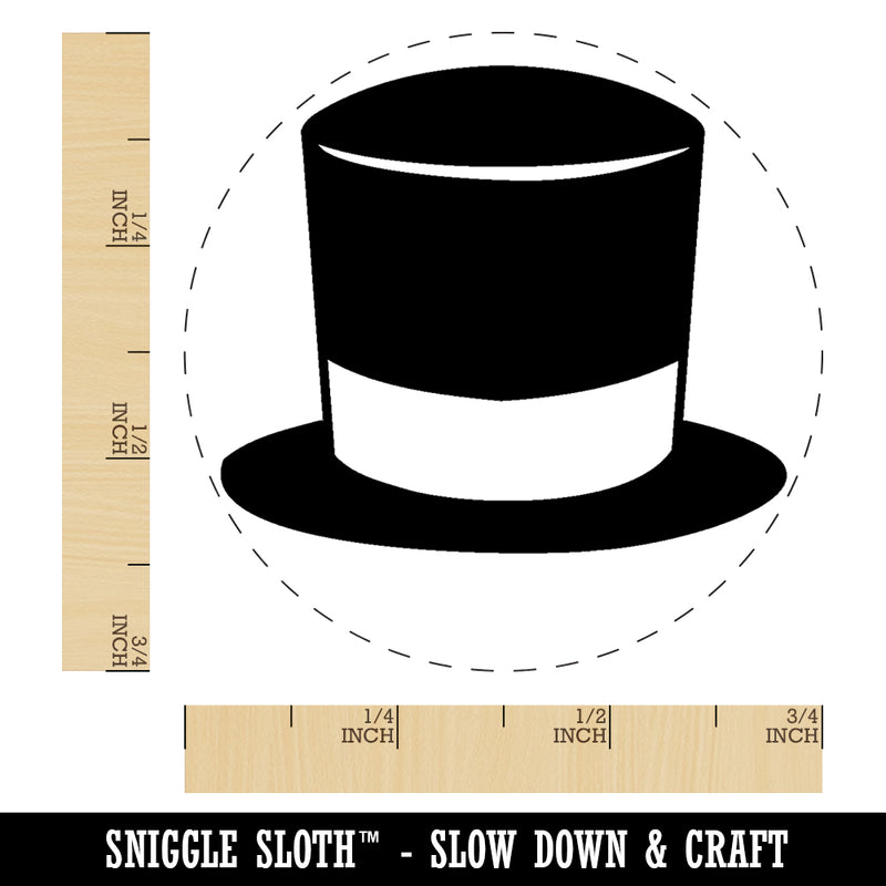 Magician Top High Hat Topper Rubber Stamp for Stamping Crafting Planners