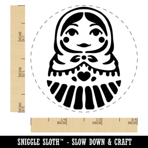 Russian Nesting Doll Matroyshka Babushka Rubber Stamp for Stamping Crafting Planners