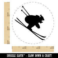 Skiing Ski Tuck Bully Bullet Stance Downhill Rubber Stamp for Stamping Crafting Planners