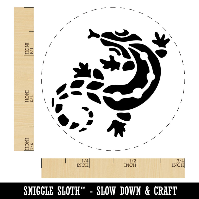 Southwestern Style Tribal Gecko Lizard Rubber Stamp for Stamping Crafting Planners