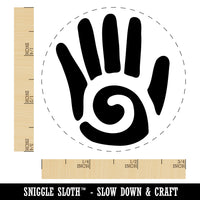 Southwestern Style Tribal Hand with Swirl Rubber Stamp for Stamping Crafting Planners
