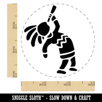 Southwestern Style Tribal Kokopelli Fertility Deity God Rubber Stamp for Stamping Crafting Planners