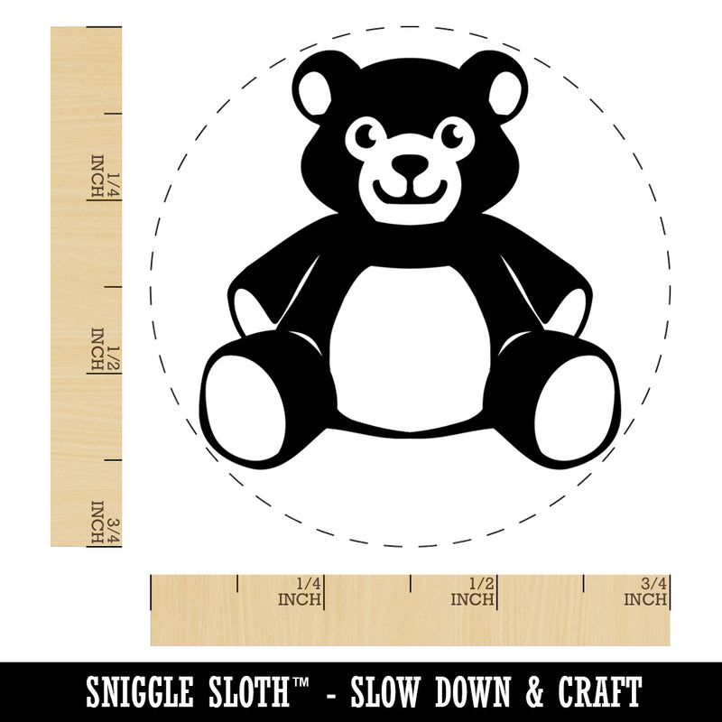 Teddy Bear Stuffed Animal Toy Rubber Stamp for Stamping Crafting Planners