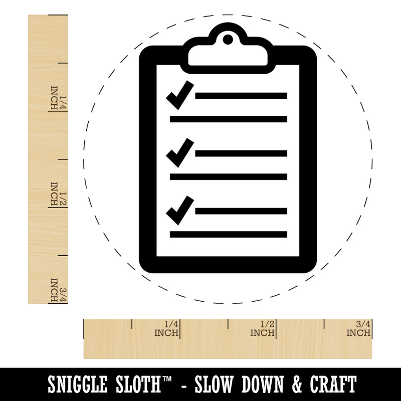 Clipboard Office List Checks Rubber Stamp for Stamping Crafting Planners