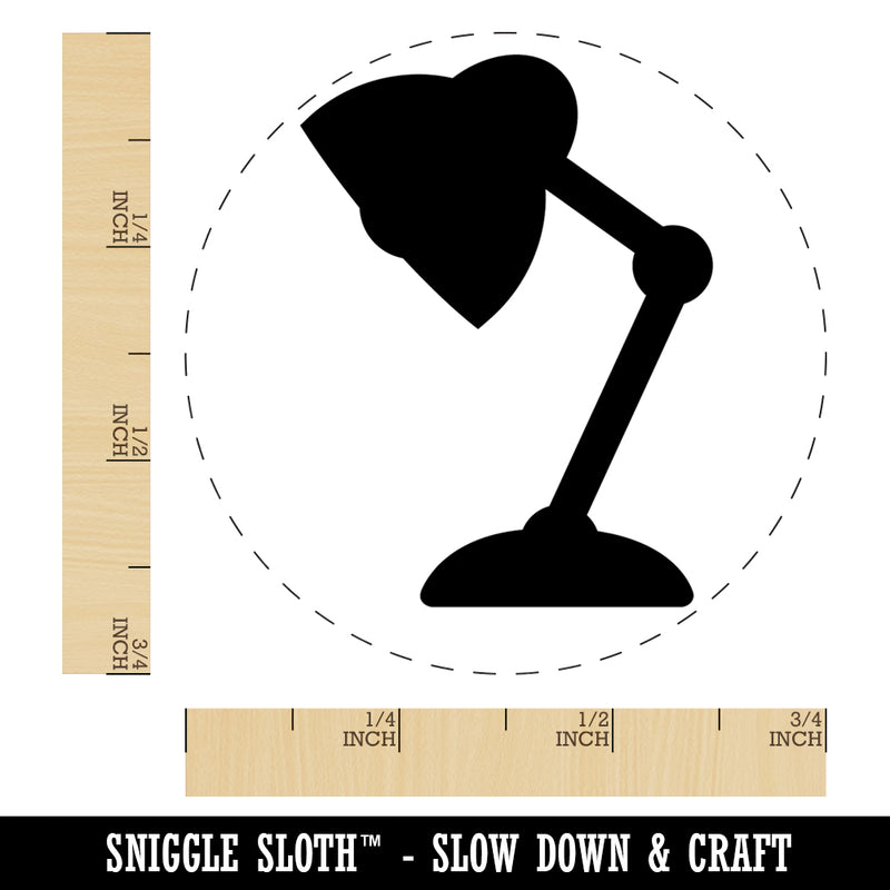 Desk Lamp Rubber Stamp for Stamping Crafting Planners