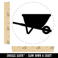 Gardening Wheelbarrow Rubber Stamp for Stamping Crafting Planners