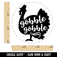 Gobble Gobble Turkey Thanksgiving Rubber Stamp for Stamping Crafting Planners