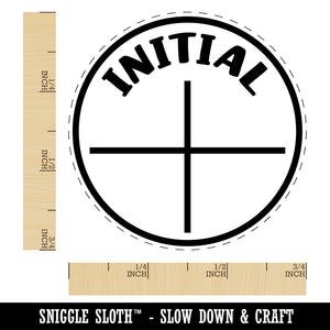 Initial Circle Teacher School Office Rubber Stamp for Stamping Crafting Planners