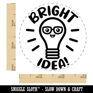 Light Bulb Bright Idea Teacher School Rubber Stamp for Stamping Crafting Planners