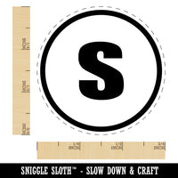 Small S Size Tag Rubber Stamp for Stamping Crafting Planners