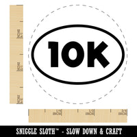 10k Euro Oval Race Running Runner Rubber Stamp for Stamping Crafting Planners