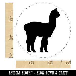 Alpaca Silhouette Rubber Stamp for Stamping Crafting Planners