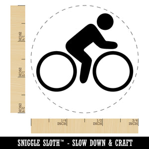 Biking Cycling Bicycle Bike Icon Rubber Stamp for Stamping Crafting Planners