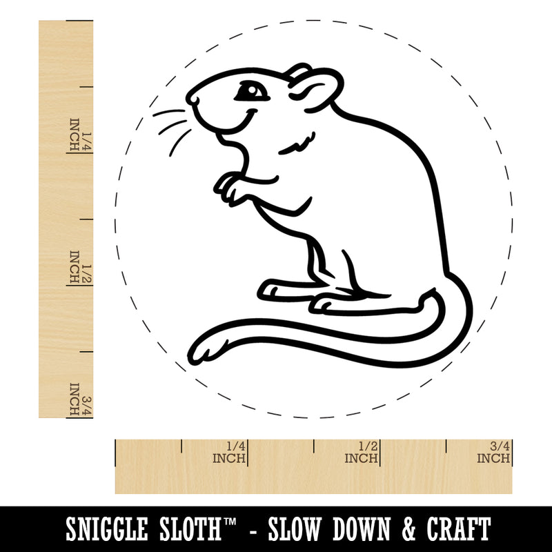 Gerbil Rodent Pet Rubber Stamp for Stamping Crafting Planners