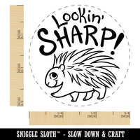 Lookin' Sharp Porcupine Teacher Student Rubber Stamp for Stamping Crafting Planners