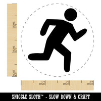 Running Icon Marathon Runner Rubber Stamp for Stamping Crafting Planners