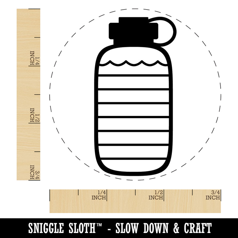 Hydration Tracker Water Bottle Rubber Stamp for Stamping Crafting Planners