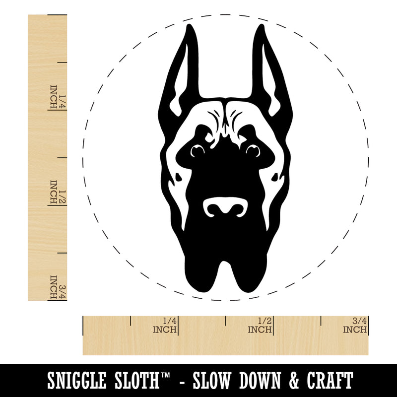 Great Dane Dog Head Pet Rubber Stamp for Stamping Crafting Planners
