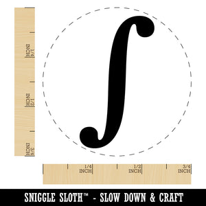 Integral Math Symbol Rubber Stamp for Stamping Crafting Planners