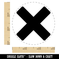 Multiplication Multiply Cross X Math Symbol Rubber Stamp for Stamping Crafting Planners