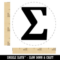 Summation Sigma Sum Math Symbol Rubber Stamp for Stamping Crafting Planners