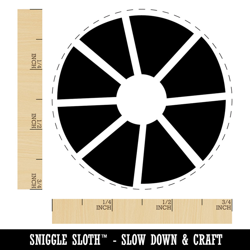 Pineapple Slice Ring Rubber Stamp for Stamping Crafting Planners