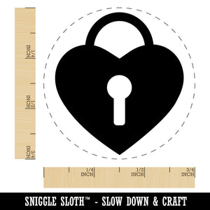 Heart Lock Key Rubber Stamp for Stamping Crafting Planners