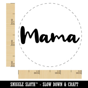 Mama Cursive Text Mom Mother Rubber Stamp for Stamping Crafting Planners