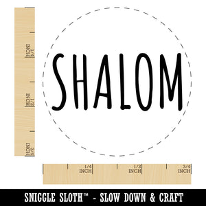 Shalom Peace Hebrew Jewish Rubber Stamp for Stamping Crafting Planners