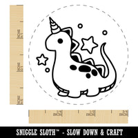 Baby Nursery Dinocorn Dinosaur Unicorn Rubber Stamp for Stamping Crafting Planners