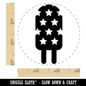 Patriotic Summer Popsicle Ice Cream July 4th Rubber Stamp for Stamping Crafting Planners