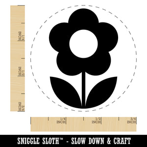 Scandinavian Daisy Simple Flower Rubber Stamp for Stamping Crafting Planners