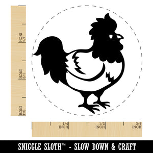 Proud Little Rooster Chicken Rubber Stamp for Stamping Crafting Planners