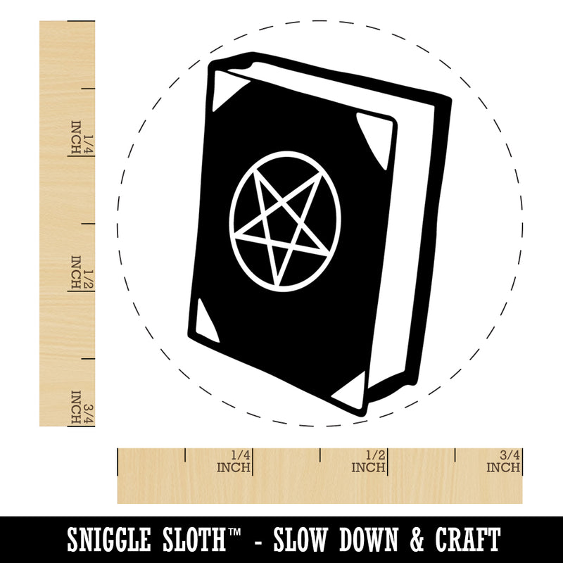 Witch Tome Spell Book Grimoire for Magic Witchcraft Rubber Stamp for Stamping Crafting Planners