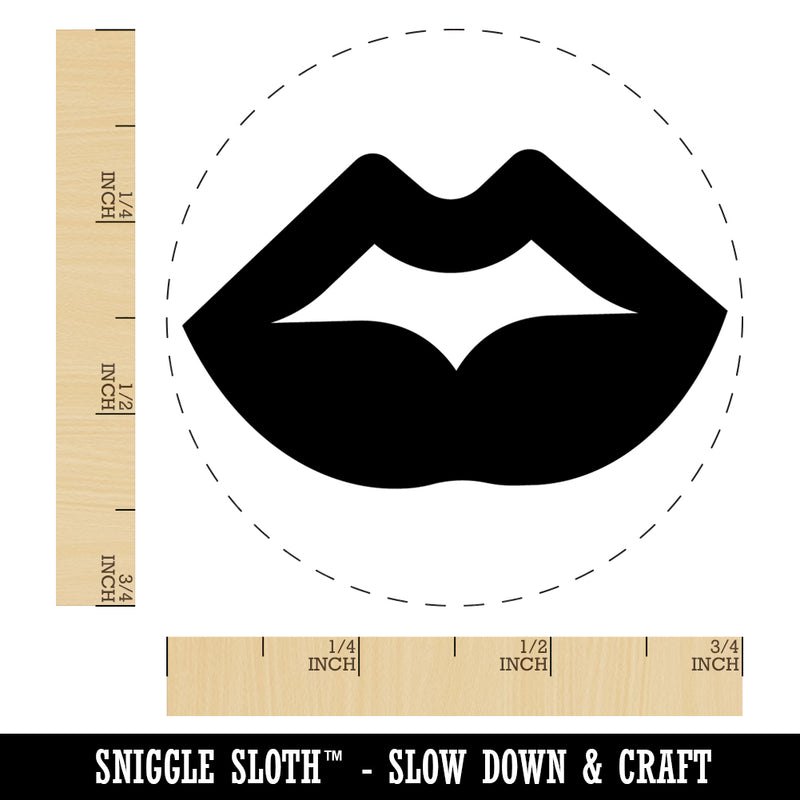 Luscious Plump Lips Rubber Stamp for Stamping Crafting Planners