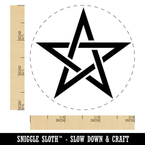 Pentacle Star Witch Wicca Occult Rubber Stamp for Stamping Crafting Planners