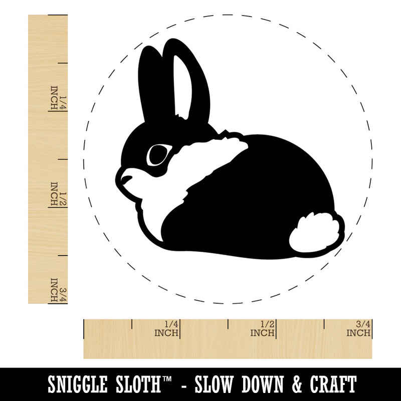 Sitting Bunny Rabbit Loaf Rubber Stamp for Stamping Crafting Planners