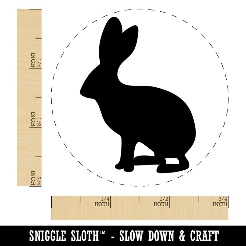 Jack Rabbit Silhouette Rubber Stamp for Stamping Crafting Planners