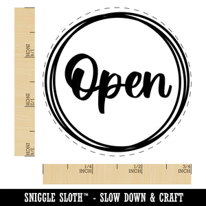 Open Script Rubber Stamp for Stamping Crafting Planners