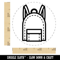 Backpack Teacher School Rubber Stamp for Stamping Crafting Planners